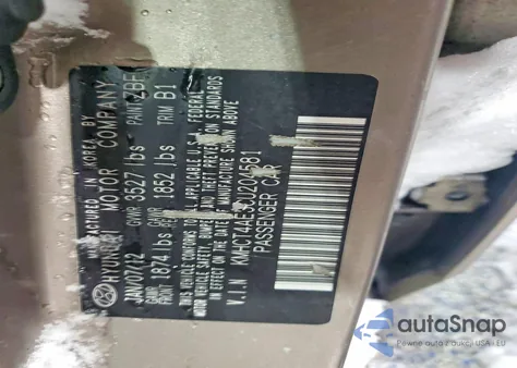 2012 Hyundai Accent Gls from USA, damaged, VIN KMHCT4AE3CU204581